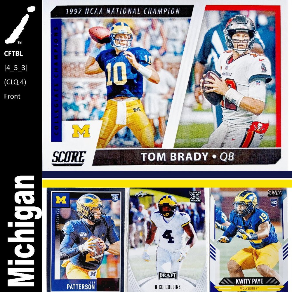 Michigan Wolverines 4 Card Lot - CFTBL [4_5_3]